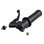 Gashandtag, Svart/metall, höger (Piaggio Ciao/SI)