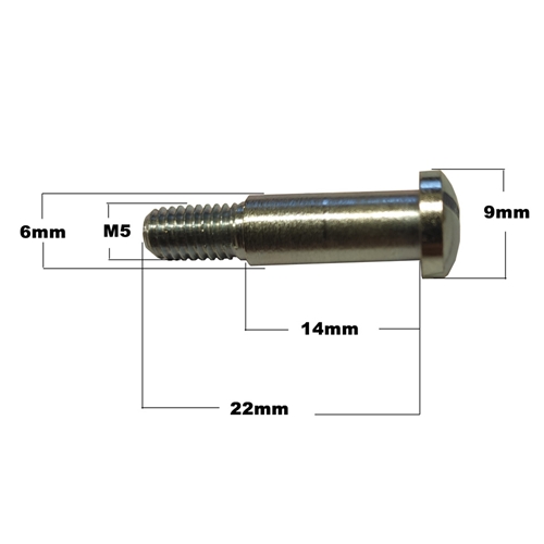 Fästbult handtagsarm (M5 x 22mm) RINAB, moped, reservdelar till moped, 
