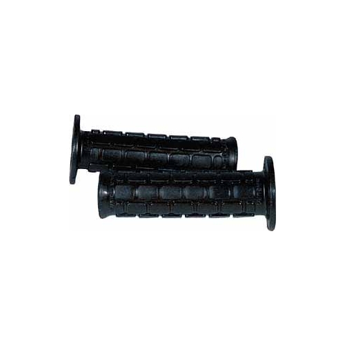 Gummihandtag 22/24mm Svart, lång - Fyrkant, Reservdelar till moped, RINAB, moped, 