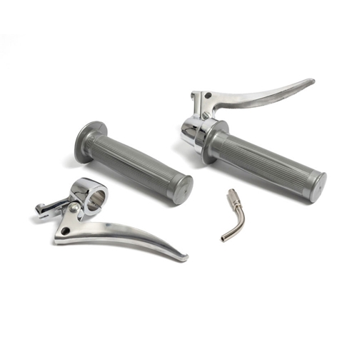 Reglagesats, Gas NTS-243 & Koppling NTS-213 Krom/KS (MCB), tillbehör, reservdelar, moped, rinab