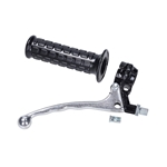 Kopplingshandtag kompl. svart/alu, Lusito (Tomos A3/A35)