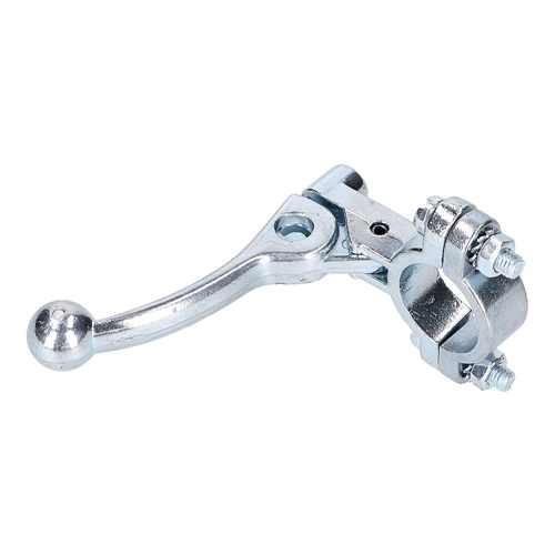 Start- / choke- / dekomphandtag, metall, krom