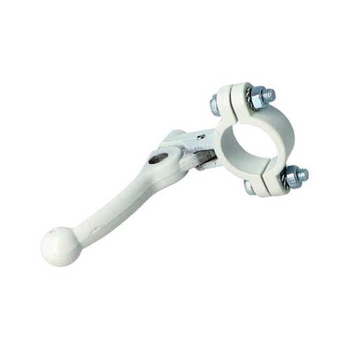 Start- / choke- / dekomphandtag, metall, vit