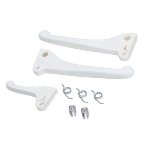 Handtagsarmssats, vit/plast (Piaggio Ciao), RINAB