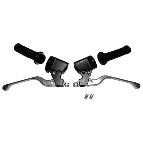 Handtags set, blocktyp (Kreidler/Zündapp), tillbehör, snöskoter, moped, atv, cross