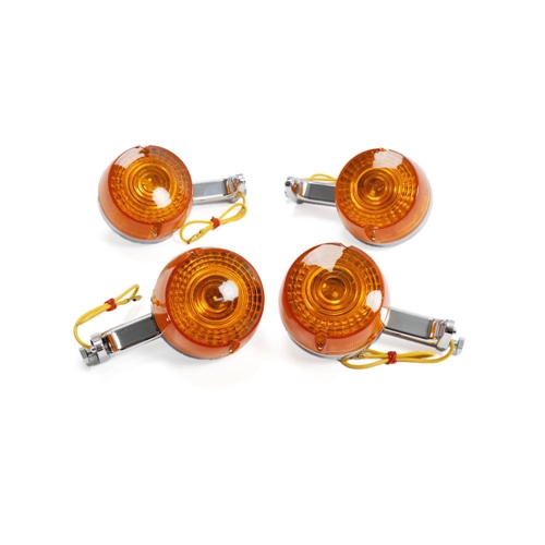 Blinkers förkromad (Suzuki K50 '77-82) 4-pack RINAB