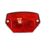 Baklampsglas, rött (Kreidler/MCB/Zundapp mfl)