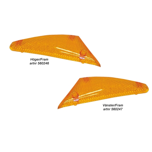 Blinkersglas fram, Orange (Peugeot Buxy/Speedake/Zenith), reservdelar scooter, RINAB