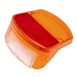 Baklyktsglas Orange/Rött  "Gristryne" (Zündapp 1962-75)