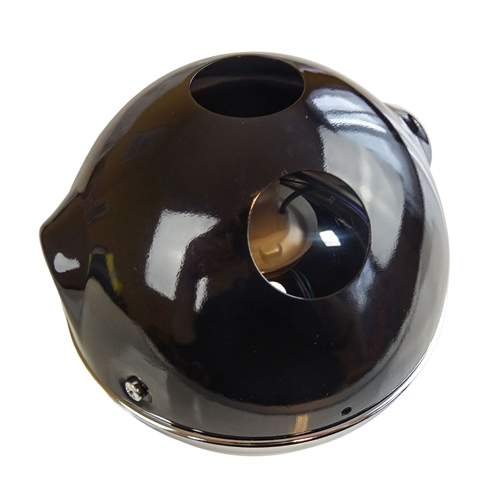 Framlykta svart/krom (Suzuki K50 1979-), Reservdelar till moped, RINAB, moped, 