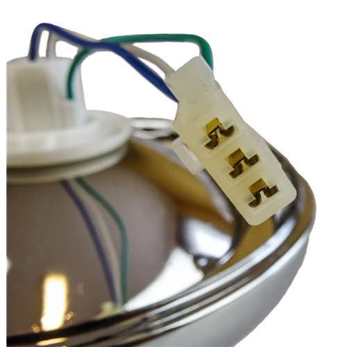 Framlykta svart/krom (Suzuki K50 1979-), Reservdelar till moped, RINAB, moped, 