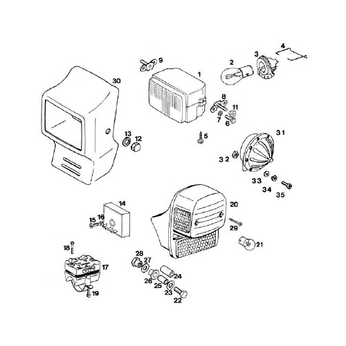 Omkopplare höger (Tomos) - ORIGINAL