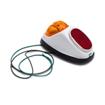 Baklyse typ Hella, Stor/m. bromsljus/Vit NTS