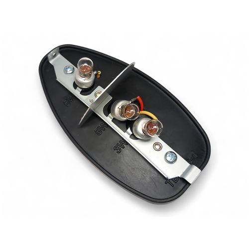 Baklyse typ Hella, Stor/m. bromsljus/Vit reserdelar moped, RINAB