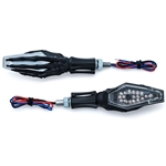 Blinkers LED Skeleton Hand (Svart/Krom)