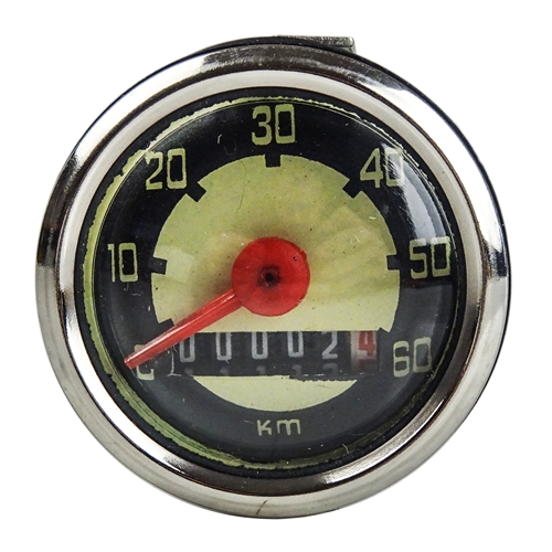 Hastighetsmätare rund 50mm (48mm) VDO infästning, Reservdelar till moped, RINAB, moped, 