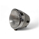 Framlykta Silver/106mm cc fästhål (Puch Maxi/Mustang Mamba)