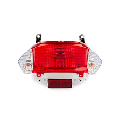 Baklykta, vita blinkers (GY6/139QMB/QMA/Peugeot V-Clic), reservdelar scooter, RINAB