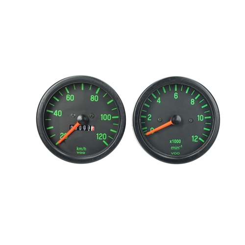 Hastighetsmätare & varvtalsräknare, Svart/grön, Reservdelar till moped, RINAB, moped, 