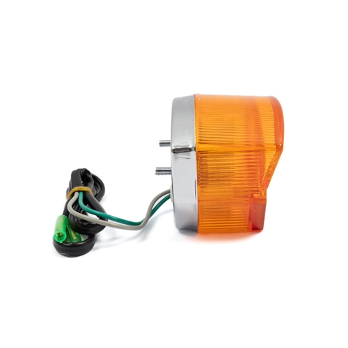 Baklampa kompl. "Bigger" Röd/Orange (Puch/MCB/Mustang mfl), RINAB