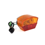 Baklampa kompl. "Bigger" Röd/Orange (Puch/MCB/Mustang mfl)