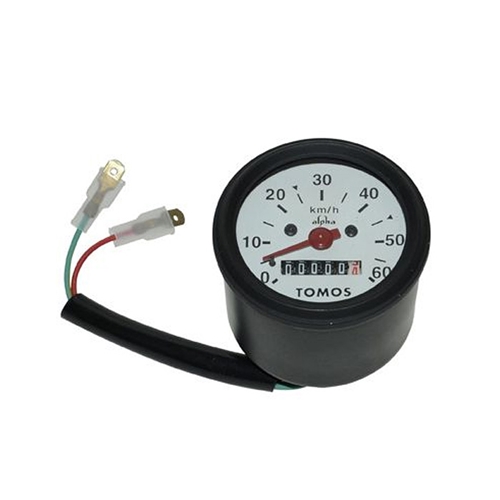 Hastighetsmätare vit, 60km/h, original (Tomos)
