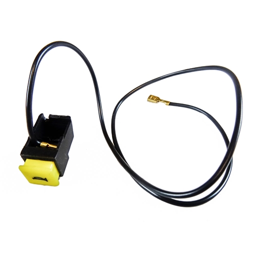 Signalhornsknapp, fyrkantig/gul (Piaggio Ciao PX), RINAB