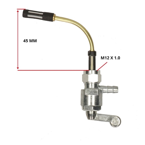 Bensinkran M12x1, vinklad (Puch Maxi/Piaggio Ciao), RINAB