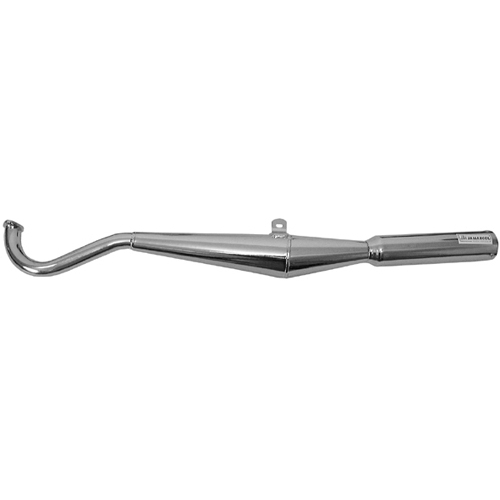 Avgassystem kompl. 28mm, krom (Puch Maxi) BULLET reservdelar moped, RINAB