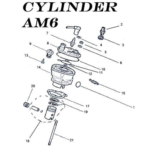 Kolv (Minarelli AM6 motor)