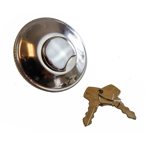 Tanklock 40mm, Krom, låsbart (Puch/Yamaha/Zundapp mfl), Reservdelar till moped, RINAB, moped, 