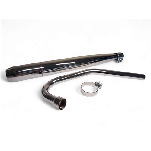 Avgassystem 32mm (Zündapp 1975- klämfäste), Reservdelar till moped, RINAB, moped, 