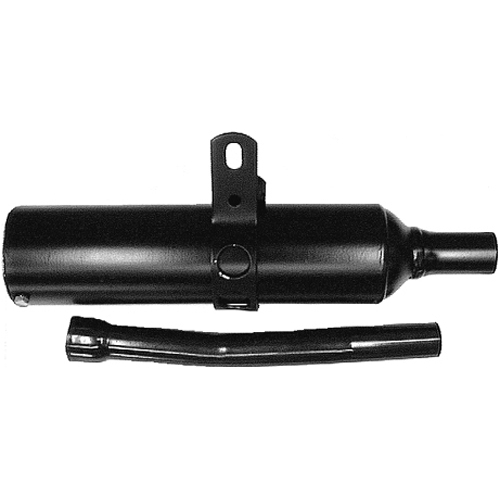 Ljuddämpare svart (DT50MX, DT50R -97), RINAB, moped, tillbehör, reservdelar