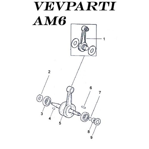 O-ring kickaxel/vevaxel (Minarelli AM6), RINAB, moped, Enduro, tillbehör, reservdelar