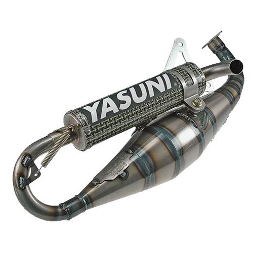 Avgassystem YASUNI Carrera 30, Kevlar (Minarelli horisontell), reservdelar scooter, RINAB