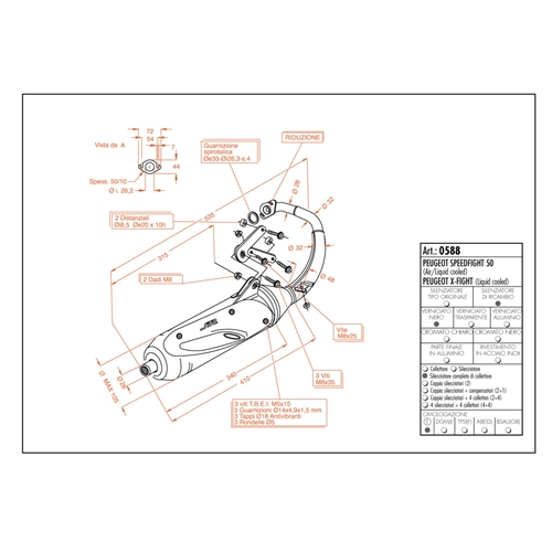 Avgassystem Sito (std), Peugeot, RINAB