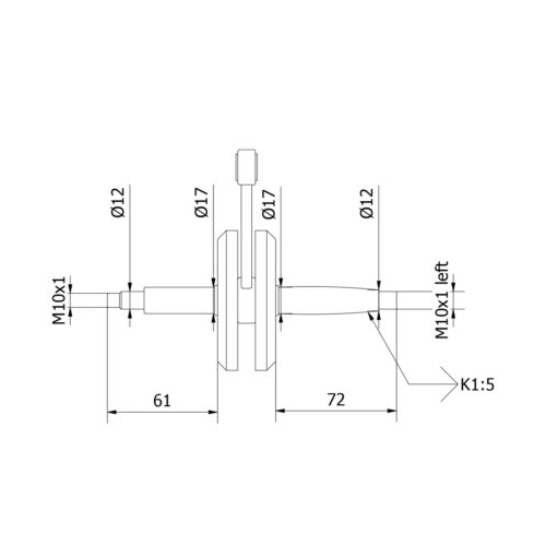 Vevparti (Sachs 501/BKF) NTS, reservdelar och tillbehör till moped, RINAB