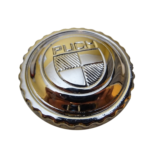 Tanklock 38mm m. logo, bajonett (Puch), reservdelar moped, snöskoter, RINAB