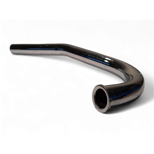 Avgassystem 28mm Svart/Krom (Crecent F50 GLX 1244), tillbehör, reservdelar, snöskoter, moped, cross, rinab