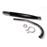 Avgassystem 28mm Svart/Krom (Crecent F50 GLX 1244)