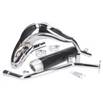Avgassystem Turbo Kit, kromat (Generic, Keeway, KSR)
