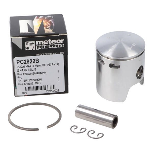 Kolv 45mm Klass B (44,95)/m. boostportar (Puch Maxi) METEOR, reservdelar moped, RINAB