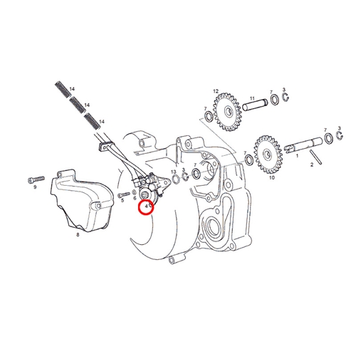Oljepump, ORIGINAL (Derbi D50B0)