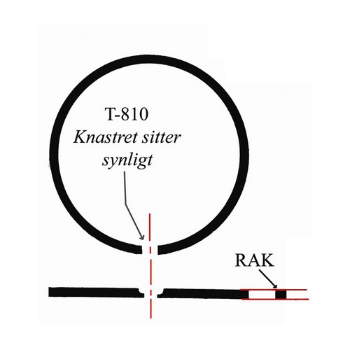 Kolvring 45mm/1,5mm  L-ring (Zündapp), reservdelar och tillbehör till moped, RINAB
