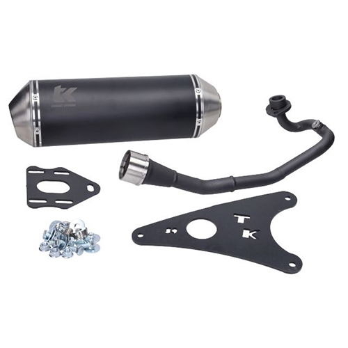 Avgassystem Tubokit GMAX, svart krök (MBK/Yamaha 4-takt)