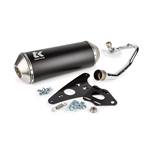 Avgassystem Tubokit GMAX, kromad krök (MBK/Yamaha 4-takt)