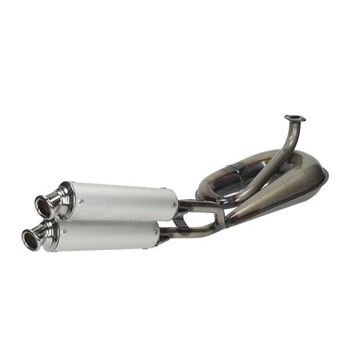 Avgassystem dubbel ljuddämpare (Tomos A3/A35), TECNO
