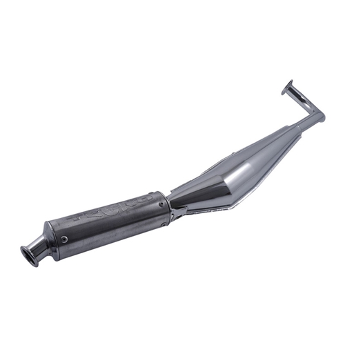 Avgassystem 28mm aluminium/krom (Tomos A35 Funtastic/Revival m.fl.)