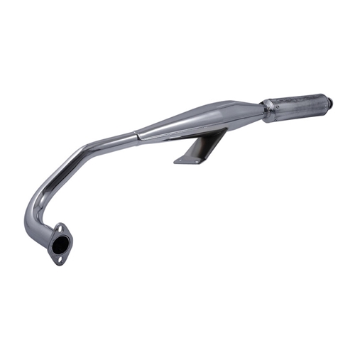 Avgassystem 28mm aluminium/krom (Tomos A35 Funtastic/Revival m.fl.)