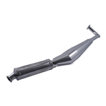 Avgassystem 28mm aluminium/krom (Tomos A35 Funtastic/Revival m.fl.)